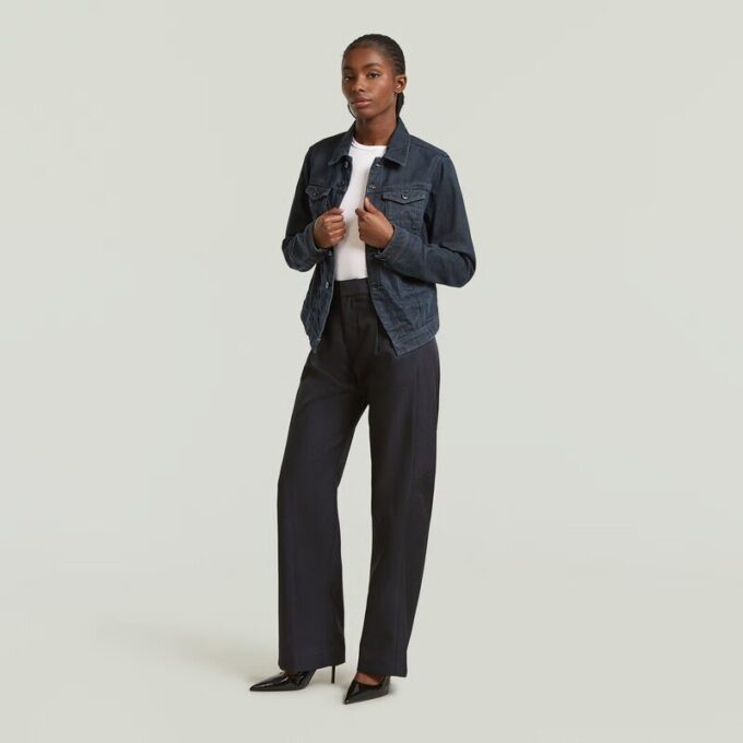 Slim-fit jasje met schuine zoom Slim-fit jasje met schuine zoom