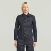 Slim-fit jasje met schuine zoom en selvedge-motief Slim-fit jasje met schuine zoom en selvedge-motief