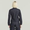 Slim-fit jasje met schuine zoom en selvedge-motief Slim-fit jasje met schuine zoom en selvedge-motief