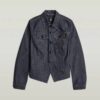 Slim-fit jasje met schuine zoom en selvedge-motief Slim-fit jasje met schuine zoom en selvedge-motief