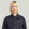 Slim-fit jasje met schuine zoom en selvedge-motief Slim-fit jasje met schuine zoom en selvedge-motief