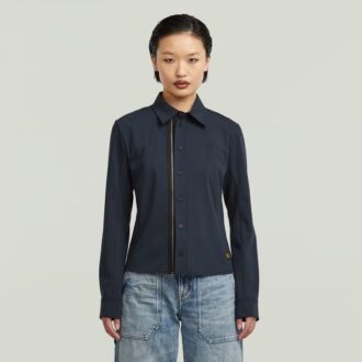 Slim-fit overhemd met rits Slim-fit overhemd met rits
