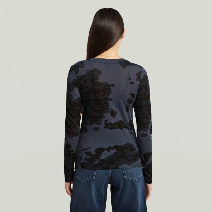 Slim-fit T-shirt met allover print Slim-fit T-shirt met allover print
