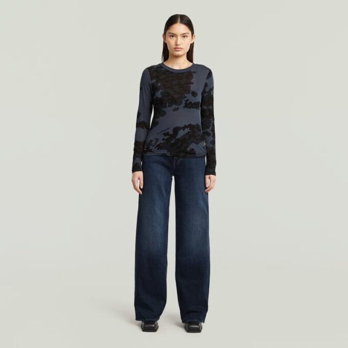 Slim-fit T-shirt met allover print Slim-fit T-shirt met allover print