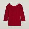 Slim-fit top met lage rug en 3/4 mouwen Slim-fit top met lage rug en 3/4 mouwen
