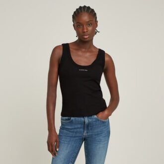 Slim geribbeld tanktopje