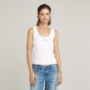 Slim geribbeld tanktopje Slim geribbeld tanktopje