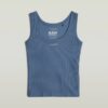 Slim geribbeld tanktopje Slim geribbeld tanktopje