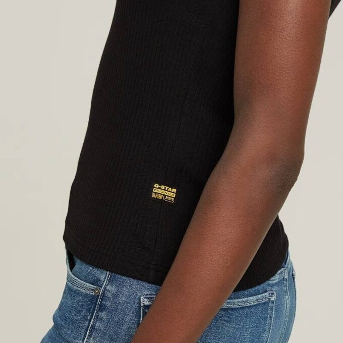 Slim geribbeld tanktopje Slim geribbeld tanktopje