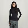 Slim Rib Mock Top Slim Rib Mock Top