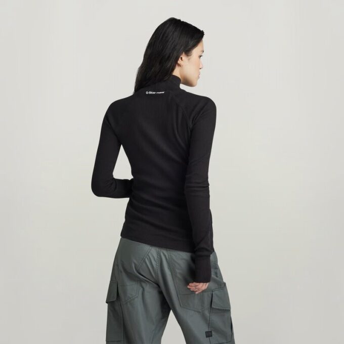 Slim Rib Mock Top Slim Rib Mock Top
