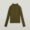Slim Rib Mock Top Slim Rib Mock Top