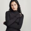 Slim Rib Mock Top Slim Rib Mock Top