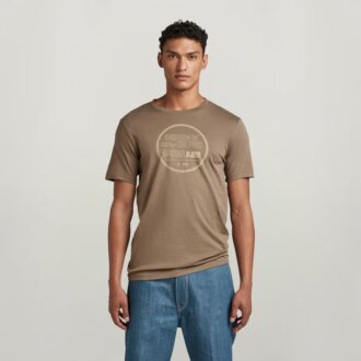 Slim T-shirt met borstafbeelding