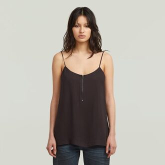Slip mouwloze top