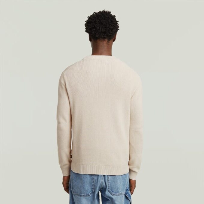 Structuur gebreide trui Structuur gebreide trui