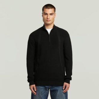 Structuur Half Zip Knit
