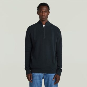 Structuur Half Zip Knit