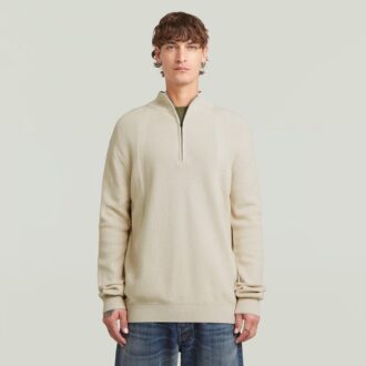 Structuur Half Zip Knit