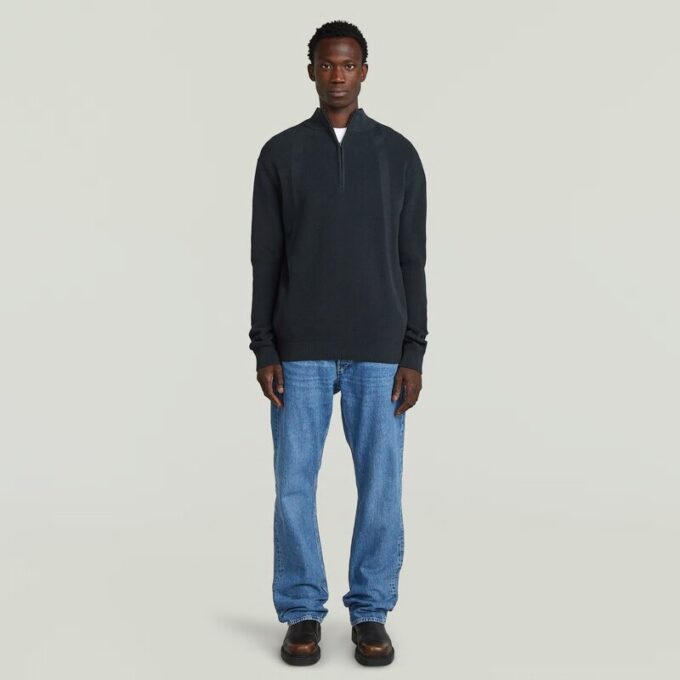 Structuur Half Zip Knit Structuur Half Zip Knit