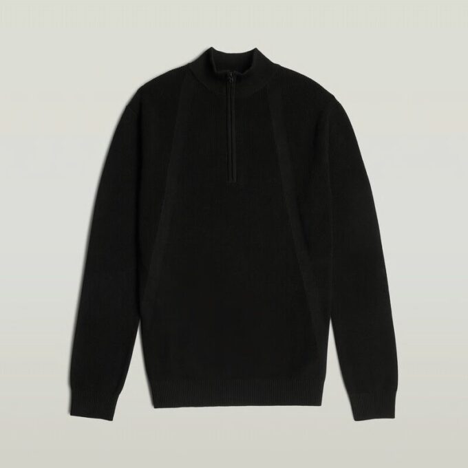 Structuur Half Zip Knit Structuur Half Zip Knit
