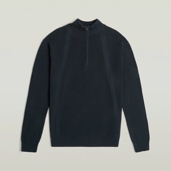 Structuur Half Zip Knit Structuur Half Zip Knit