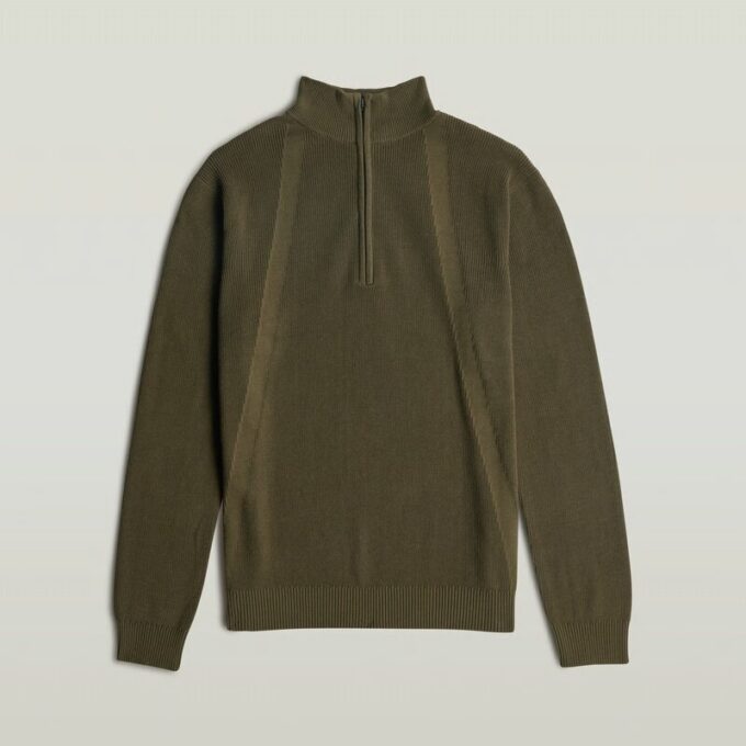 Structuur Half Zip Knit Structuur Half Zip Knit
