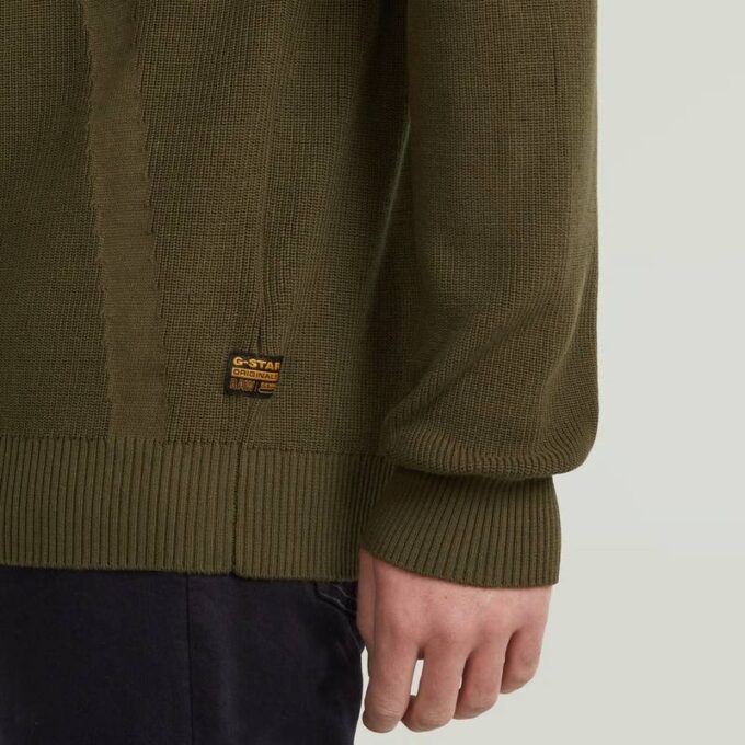 Structuur Half Zip Knit Structuur Half Zip Knit