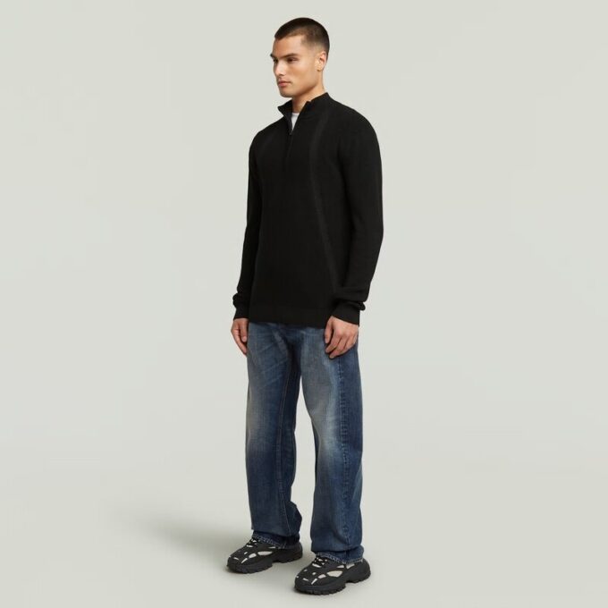 Structuur Half Zip Knit Structuur Half Zip Knit