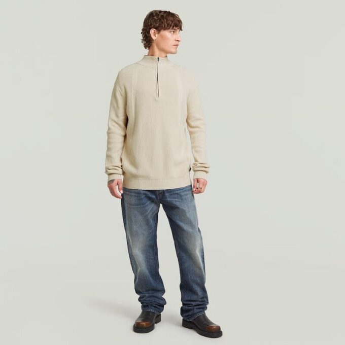 Structuur Half Zip Knit Structuur Half Zip Knit