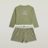 T-shirt en korte pyjamaset T-shirt en korte pyjamaset
