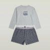 T-shirt en korte pyjamaset T-shirt en korte pyjamaset