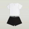T-shirt en korte pyjamaset T-shirt en korte pyjamaset