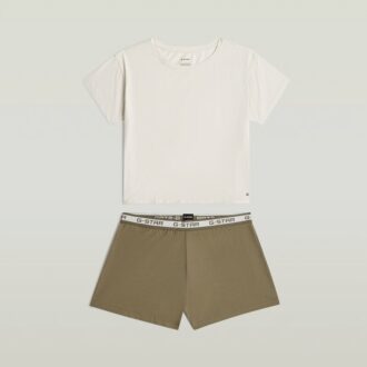 T-shirt en korte pyjamaset