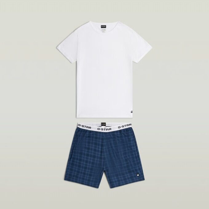 T-shirt en korte pyjamaset T-shirt en korte pyjamaset