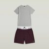 T-shirt en korte pyjamaset T-shirt en korte pyjamaset