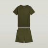 T-shirt en korte pyjamaset T-shirt en korte pyjamaset