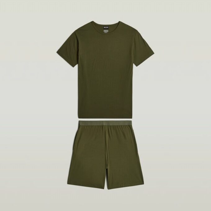 T-shirt en korte pyjamaset T-shirt en korte pyjamaset