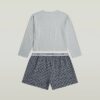 T-shirt en korte pyjamaset T-shirt en korte pyjamaset