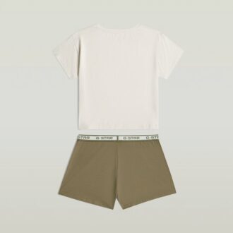 T-shirt en korte pyjamaset