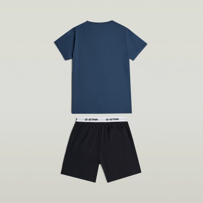T-shirt en korte pyjamaset T-shirt en korte pyjamaset