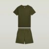 T-shirt en korte pyjamaset T-shirt en korte pyjamaset