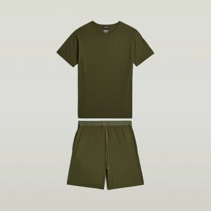 T-shirt en korte pyjamaset T-shirt en korte pyjamaset