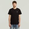 T-shirt met borstlogo
