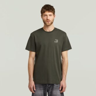 T-shirt met borstlogo
