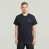 T-shirt met borstlogo