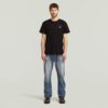 T-shirt met borstlogo