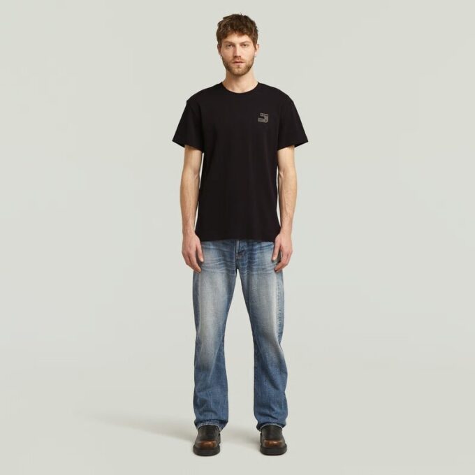 T-shirt met borstlogo