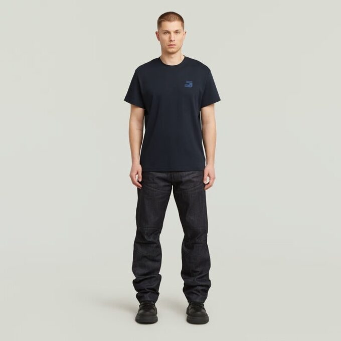 T-shirt met borstlogo