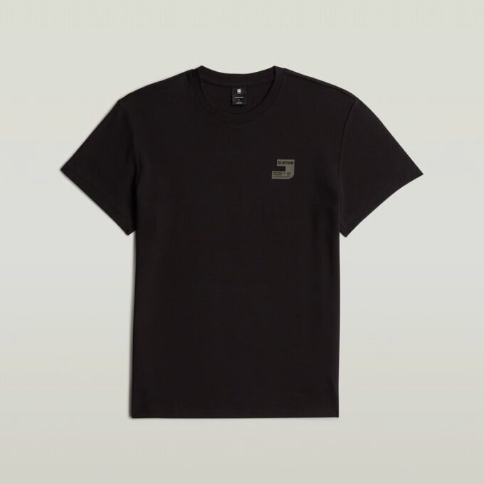 T-shirt met borstlogo